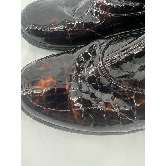 Sperry Top Sider Womens Boots Size 8M Brown Tortoise Shell Patent Leather Boots - Picture 2 of 9